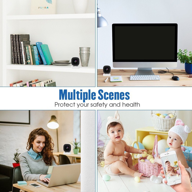 Wireless WiFi Card Camera Window Smart HD Wide-Angle Mobile Remote Surveillance Camera Cross-Border Wholesale