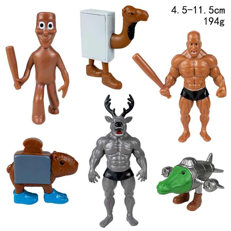 Фигура Шанхай Jing Tralala деревянная палочка-человек, assorted characters, пакет OPP, 0,4 кг