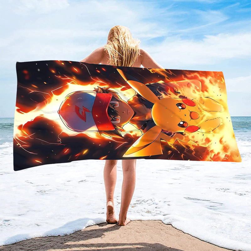 Pokemon Pokemon Series 3 Beach Towel Microfiber Beach Towel Swimming Bath Towel Versatile Square Towel Beach Towel Pokemon Pokemon Series 3 Beach Towel Microfiber Beach Towel Swimming Bath Towel Versatile Square Towel Beach Towel