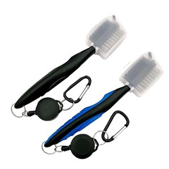 Golf double-sided club brush [with protective cover,] eight-color golf club brush golf club cleaning brush
