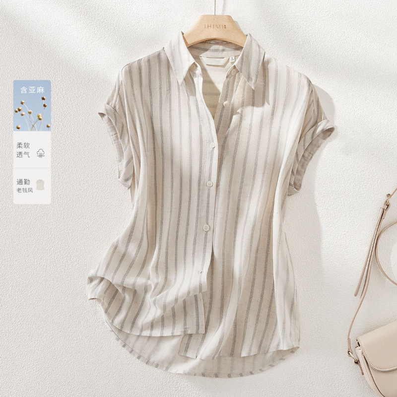 Old Money Style Urban Commuter Tops 2026 Summer New Simple Versatile Elegant Slimming Fashionable Women's Shirts Old Money Style Urban Commuter Tops 2026 Summer New Simple Versatile Elegant Slimming Fashionable Women's Shirts