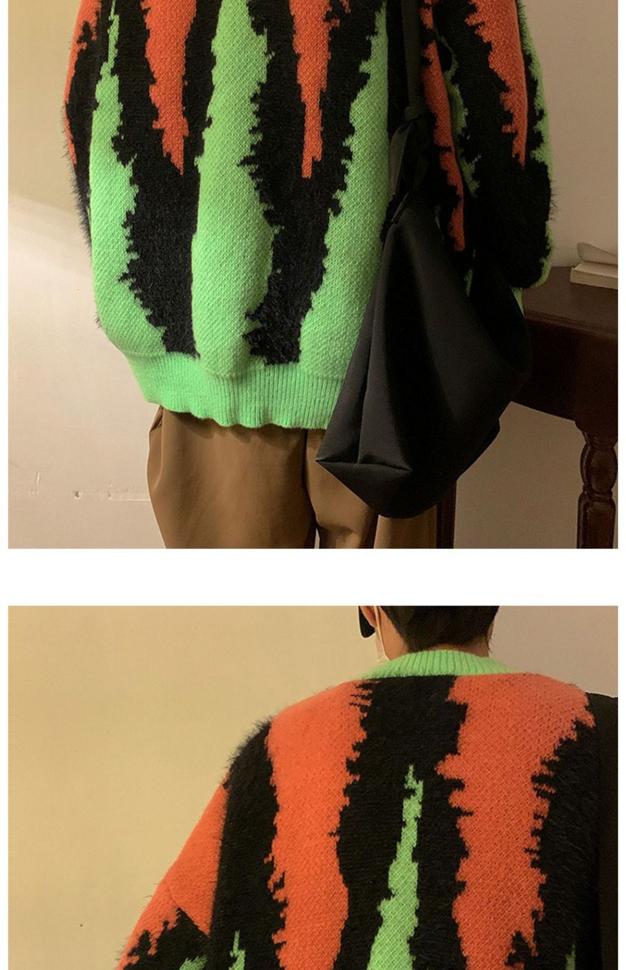 Splice Knit Sweater 12