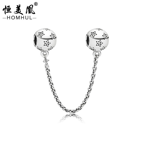 Jade Person New Alloy Diamond Studded Safety Chain DIY Butterfly Crown Ear Corn Love Bead Bracelet Safety Rope Accessory