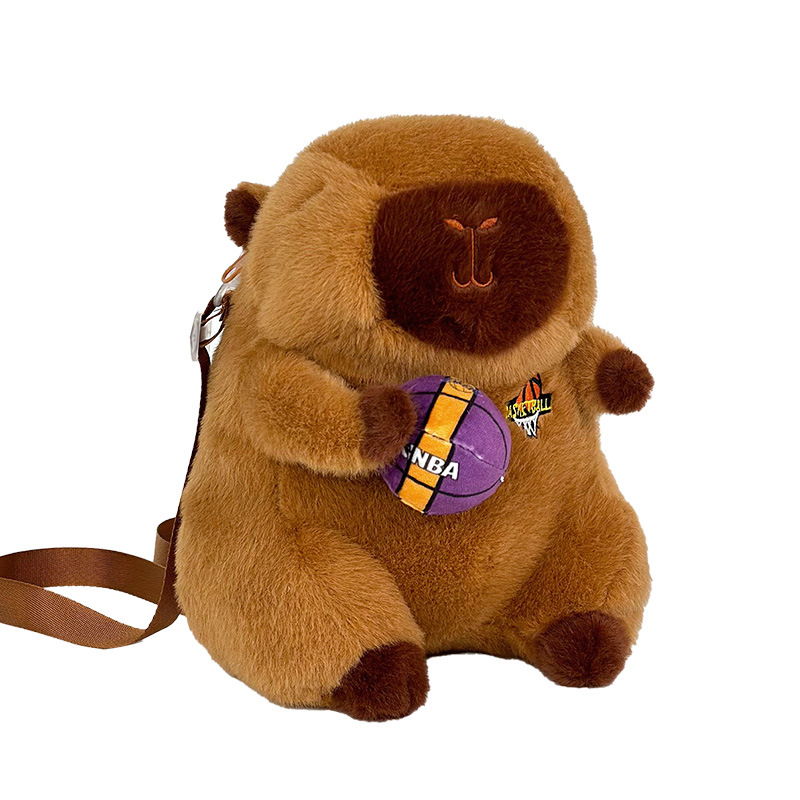 Nuevos deportes de baloncesto Dolphin capibara muñeca muñeca de peluche muñeca lindo muñeca de intercambio de muñeca