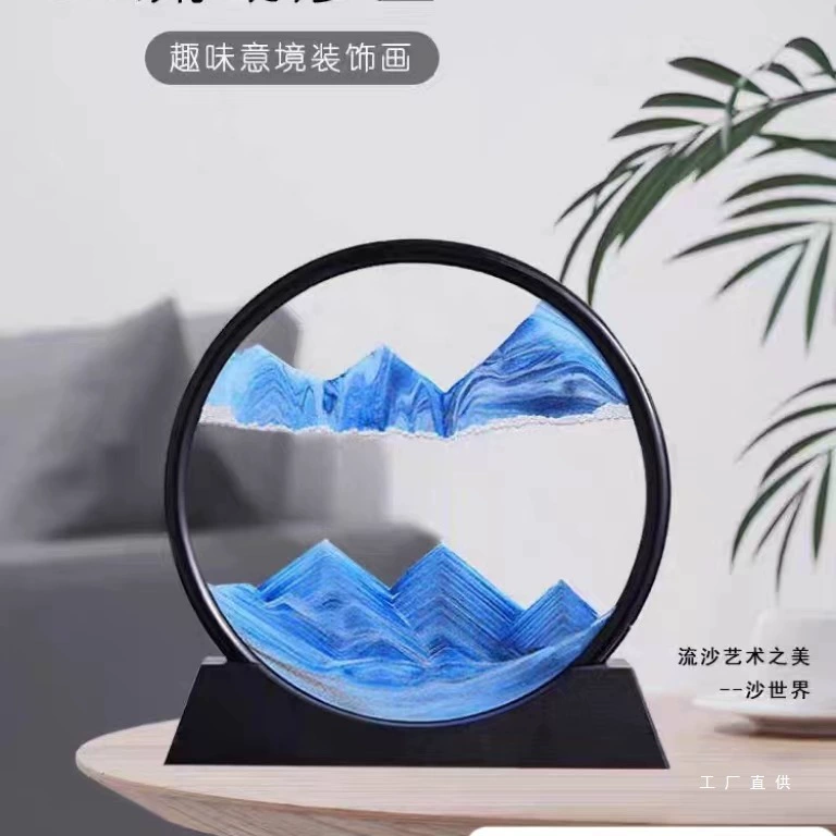 Рисование из зыбучих песков, песочные часы, гостиная, телевизионный шкаф, винный шкаф, настольные украшения