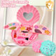 Free Shipping Simulation Shell Style Children's Simulation Cosmetics Make-up Play-in Girl's Dressing Jewelry Toy