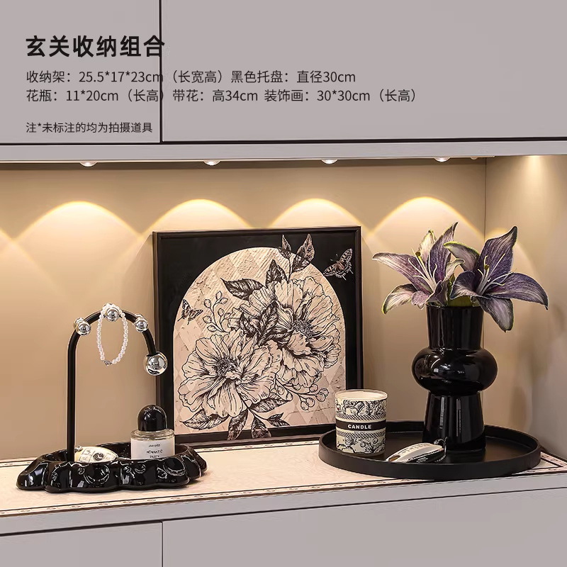 Nicho de pintura decorativa simple en el portal de almacenamiento de llaves estantería de escritorio decoración de la sala de estar buenas cosas para el hogar
