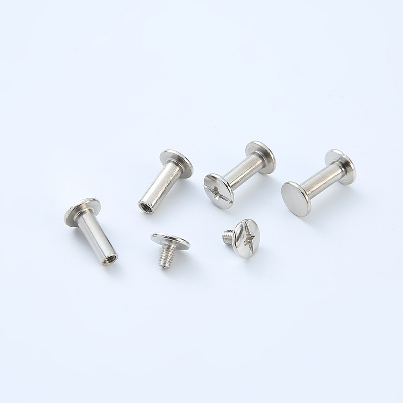 Carbon steel nickel-plated flat head cross nail 4-m3 mother rivet…