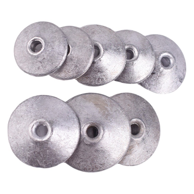 Cross-border wholesale sea fishing long-cast sea pole hollow flap lead pendant chaff cake hook hat-shaped lead pendant heart-turned lead pendant