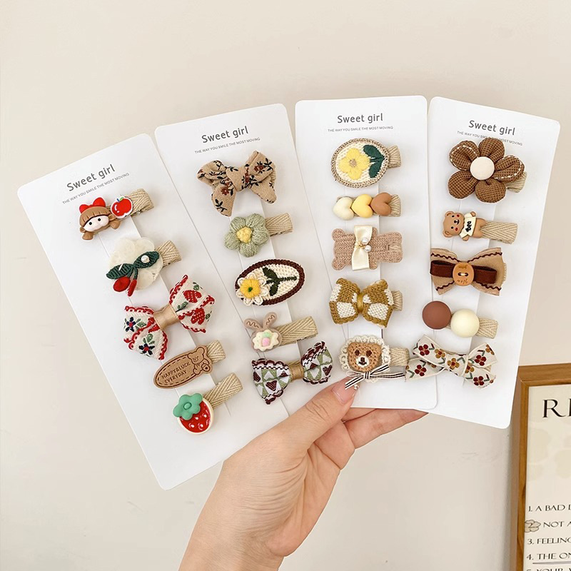 Las horquillas de color café para bebés no dañan el sudor, las pinzas para el cabello, los niños, los lindos clips, los sombreros, las mujeres 2025, las nuevas horquillas al por mayor