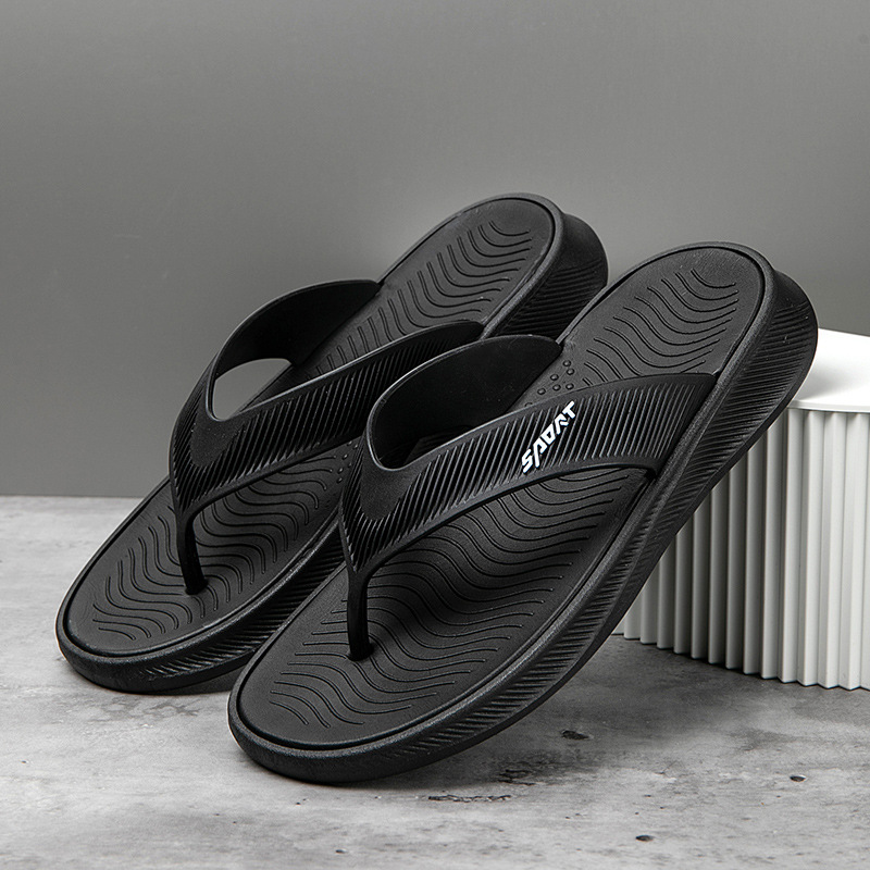 New Thick-soled Flip-flops Men's Summer Non-slip Outdoor Sandals Clip-on Shoes Men's Students Casual Beach Shoes