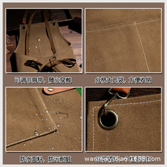 廠家批發防水防油含棉加厚帆布圍裙跨境外貿專用印字印logo