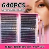 DIY-JMS-40D+50D (double-ended glue + tweezers + eyelash brush) set