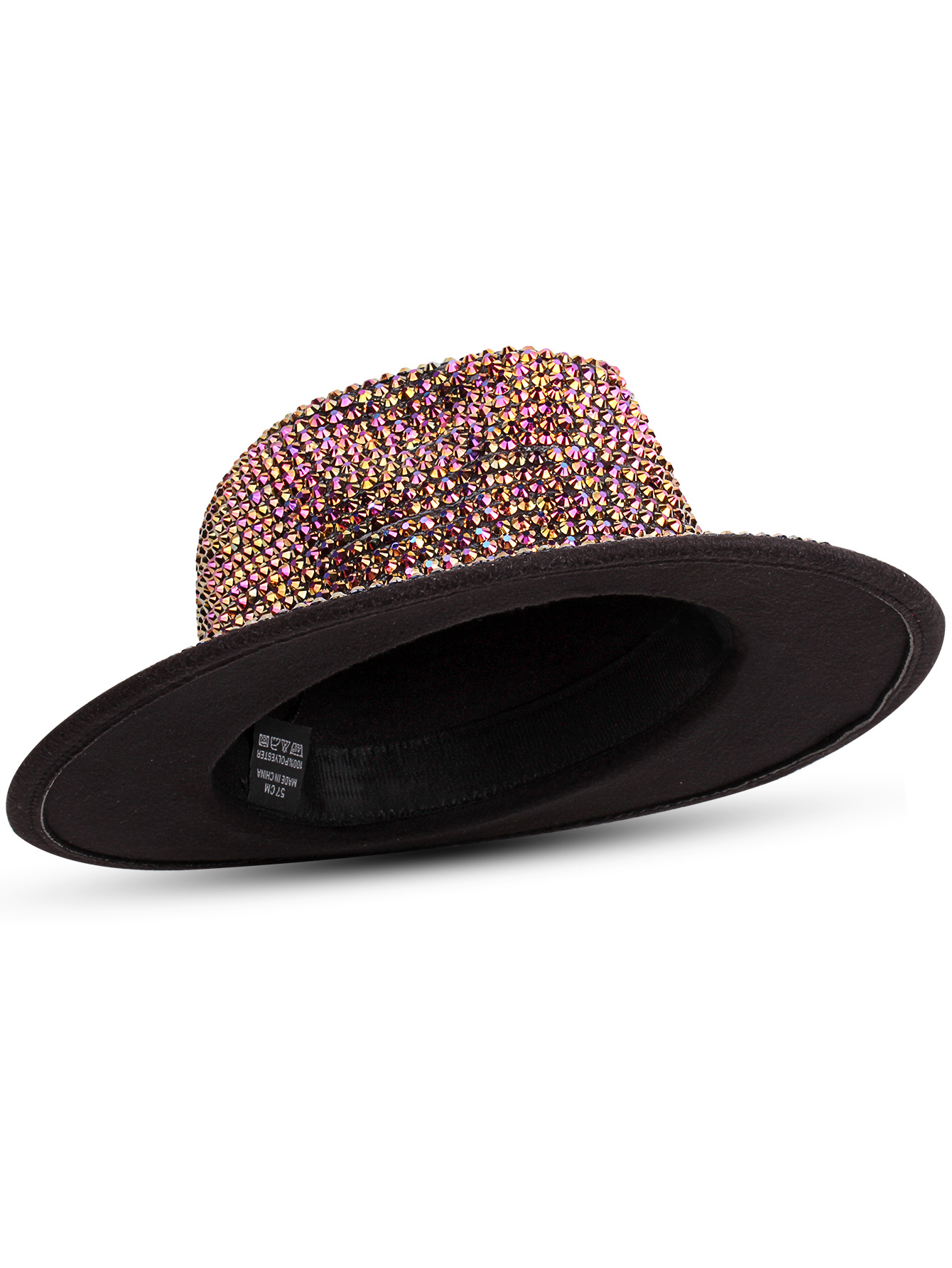 Frau Elegant Einfacher Stil Einfarbig Breite Traufen Fedora-Hut display picture 2