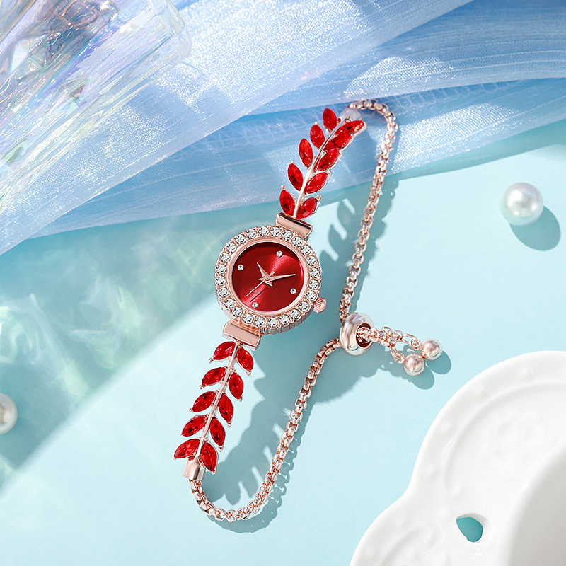 Nuevo reloj de cuarzo para mujer, reloj de diamantes de imitación para mujer, esfera pequeña, pulsera delgada, joyería de ajuste libre, reloj de cuarzo en stock