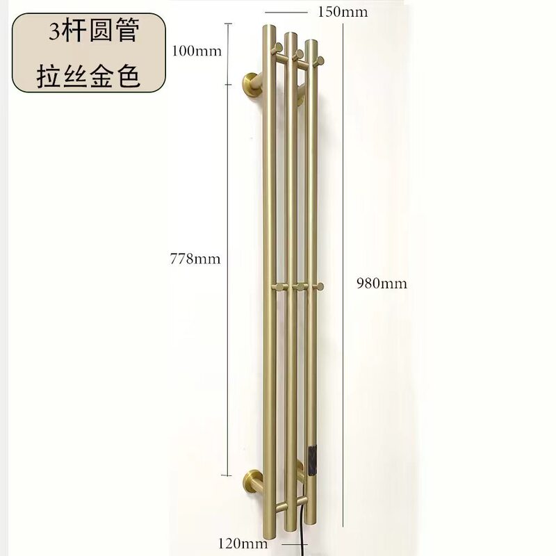 Ozone Electric Heated Towel Rack in Elegant Black with Timer Heating and Drying, Bathroom Towel Drying Rack with Custom Graffiti Ozone Electric Heated Towel Rack in Elegant Black with Timer Heating and Drying, Bathroom Towel Drying Rack with Custom Graffiti