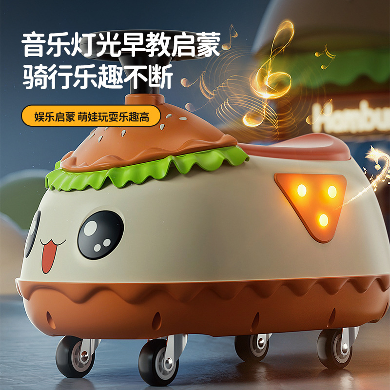 Burger Twist Coche juguetes infantiles divertidos con la lectura temprana música iluminación coche niños Twist Coche image 2