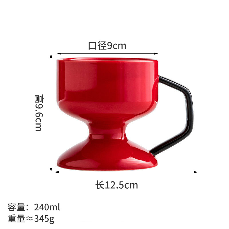 Artístico taza de cerámica para niñas 2024 nuevo diseño taza de café de oficina taza de desayuno de agua potable doméstica