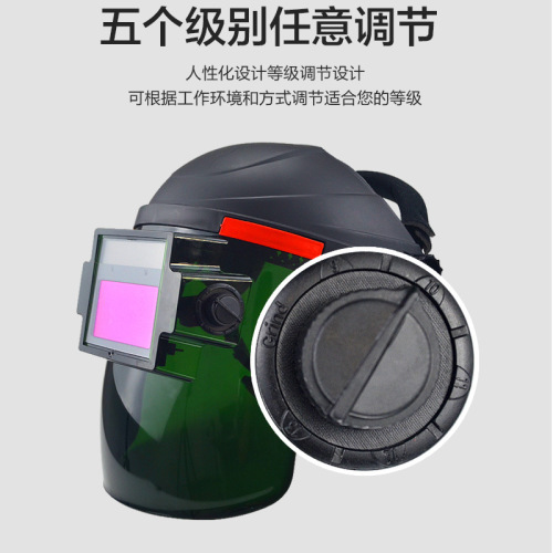 Hand-held welding mask head-mounted lightweight welding mask auto-darkening welder hat glasses