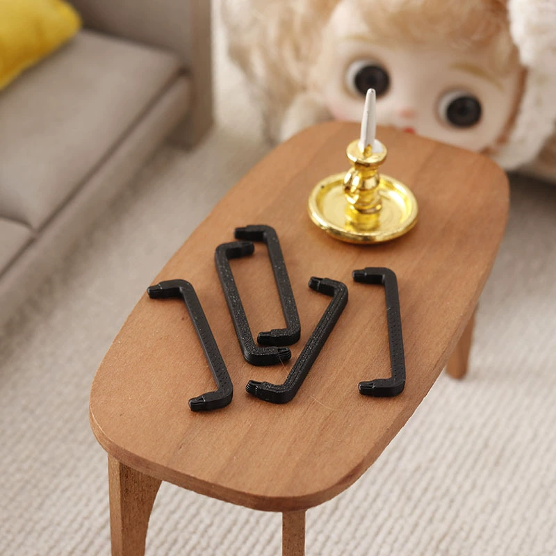 Small doll house, furniture with accessories, scale 1:12