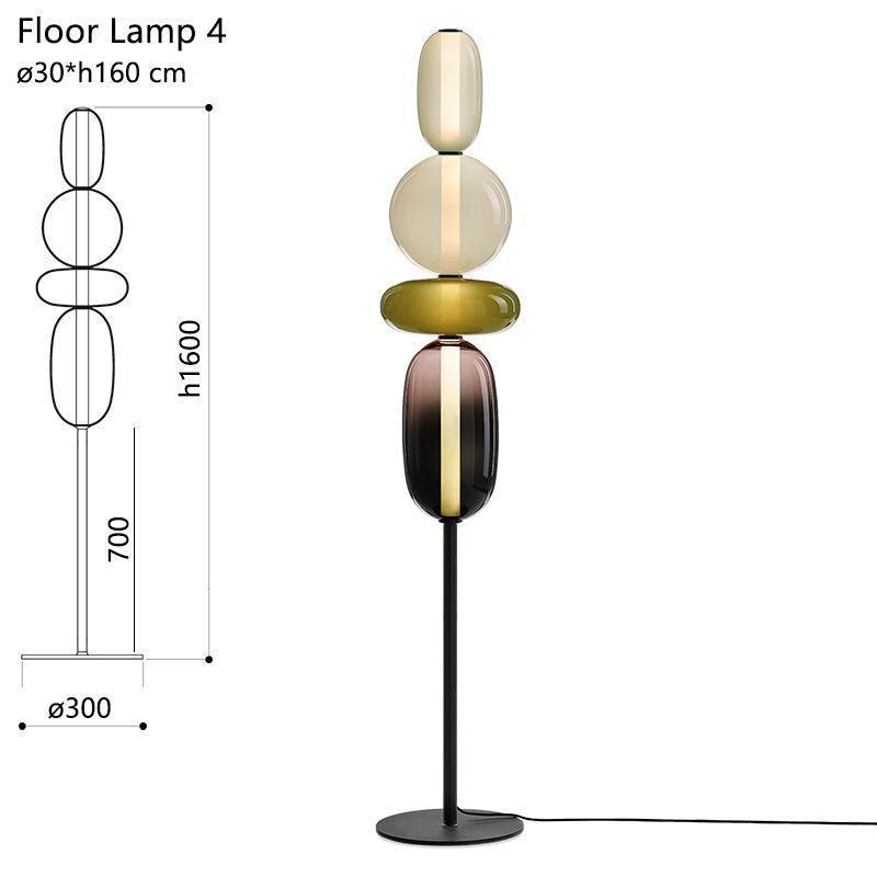 Торшер-дизайнер Bana Lighting Pebbles в стиле легкой роскоши