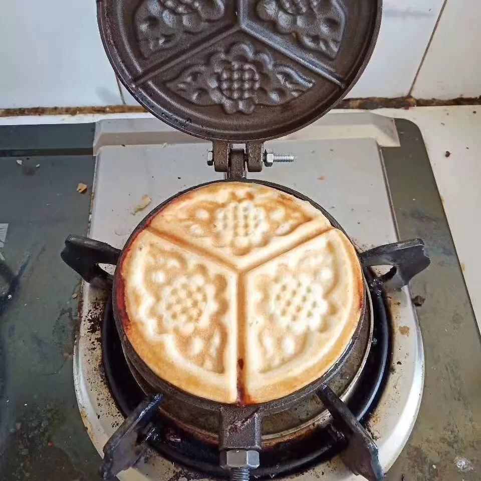 农业机械老式饼夹子火烧饼模具烙饼夹烙饼专用花馍老试铸铁压饼馍