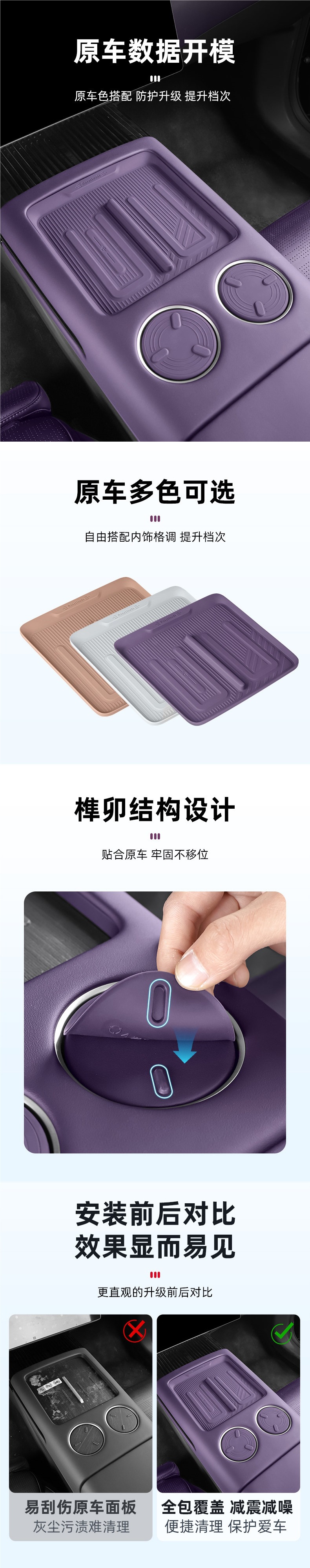 Suitable for Avita 07 central control wireless charging silicone mat, interior non-slip cup holder, car interior accessories, modification accessories