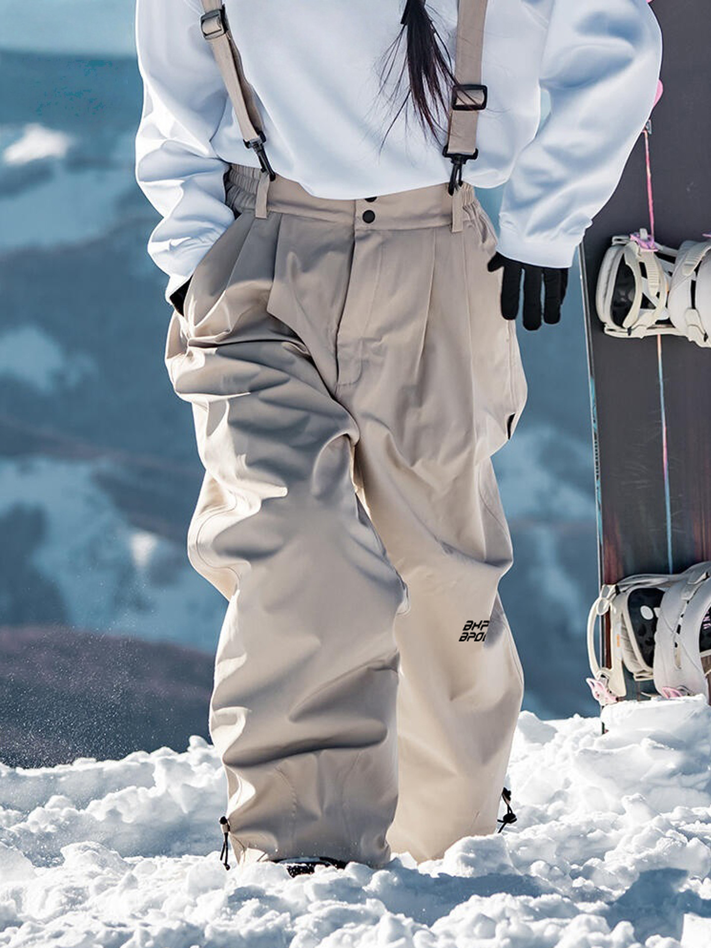 Winter ski suspenders