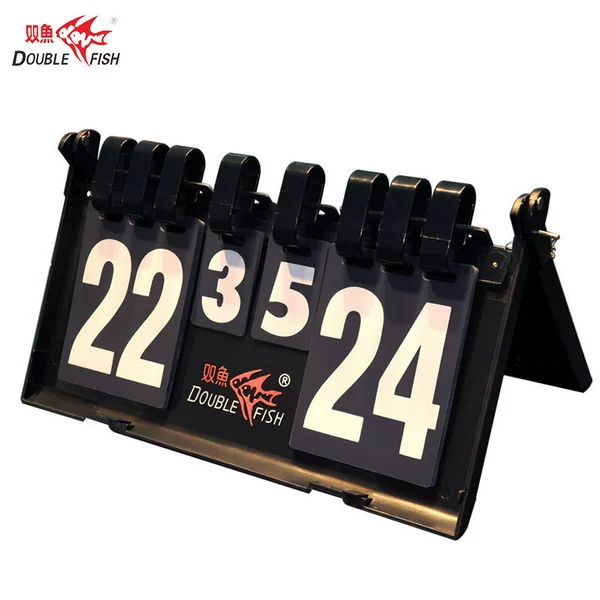 Genuine Double Fish Table Tennis Scoreboard 106 Small Size 306 Large Size Scoreboard Three-Digit Flip Scoreboard Score Counter
