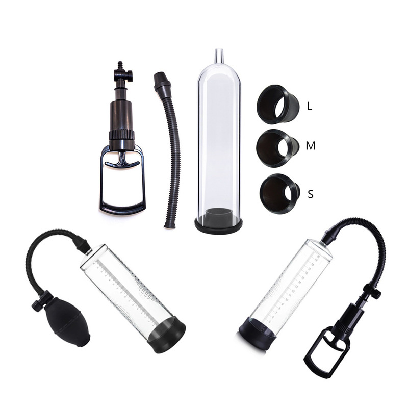 Men's Products Pull Rod Enlarger Negative Pressure Suction Ball Airplane Cup Penis Stretching Trainer Adult Sex Supplies