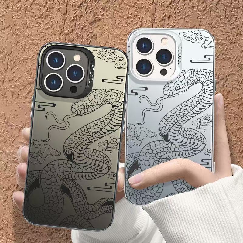Funda para teléfono móvil iphone16 aplicable nueva para el año de la serpiente 2025 14 Apple 15promax Guofeng 13pro1 2/11