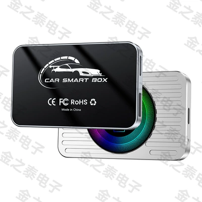 Popular Three-In-One Aibox with HDMI Carplay Module, Screen Mirroring, Smart Wireless Carplay Box (Simsiz CarPlay və Android Auto) - t11-metal-glass-with-colorful-ambient-light-216g-with-hdmi-mirror-projection-aibox-is-only-suitable-for-overseas-systems