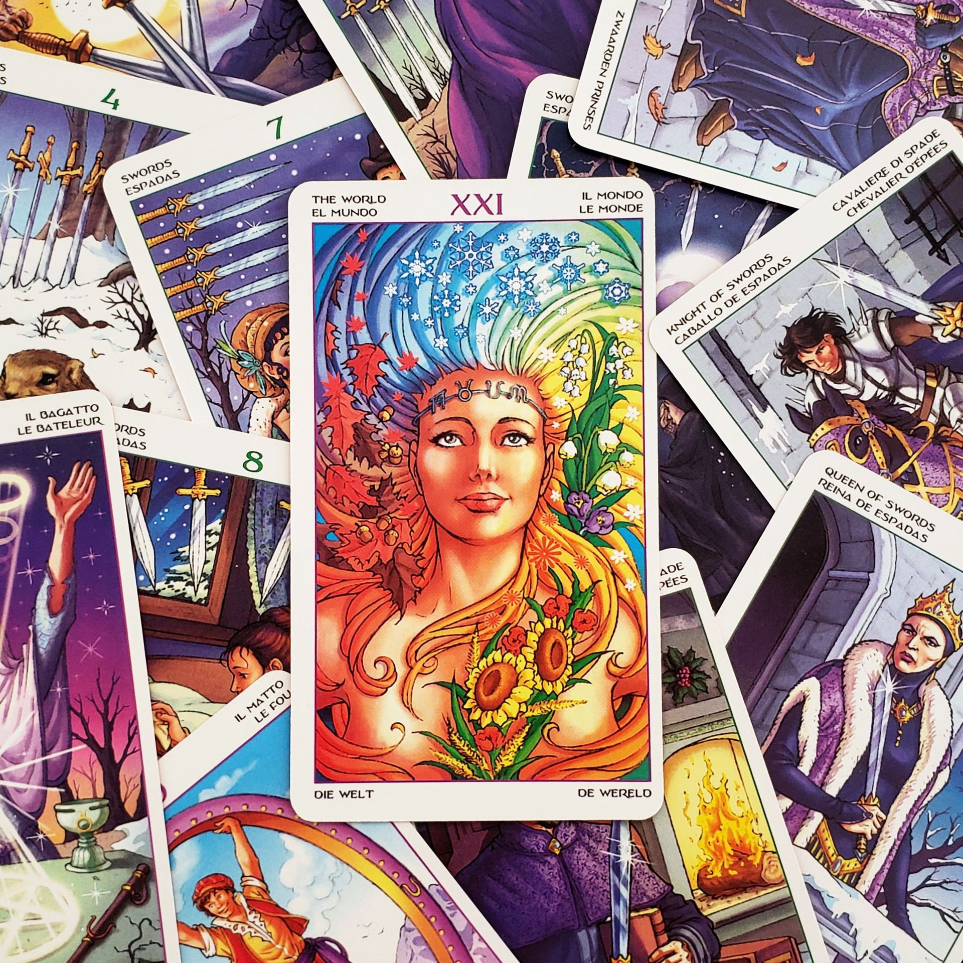 Wheel Of The Year Tarot Card Deck Party Game For Tarot Enthusiasts_voghion.com
