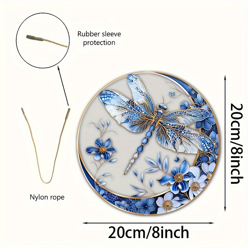 Colgante azul y blanco acrílico captador de sol para la decoración del jardín - perfecto para mudarse o agradecer