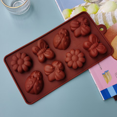 Cake baking mold silicone chocolate mold bee butterfly insect handmade soap ice cream mold