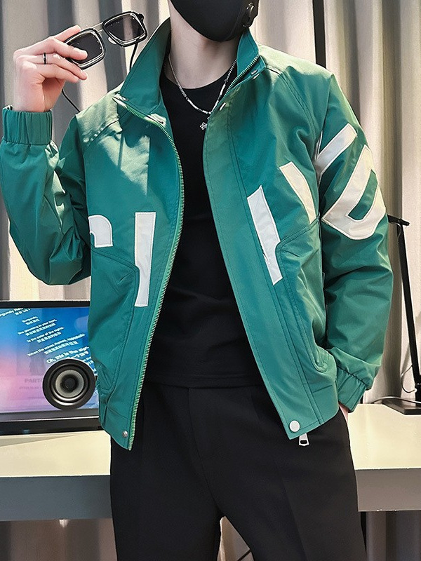 Chaqueta de cuello alto de otoño de talla pequeña para hombre, chaqueta delgada de la marca de moda XS, chaqueta delgada, chaqueta de moda para estudiantes