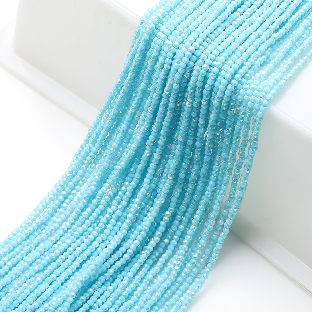 10g Weight Beads Jewelry Making Type 2MM Jewelry Making Size DIY Jewelry Accessories Classification 3 Pieces Per Pack Quantity Glass Material Solid Color Pattern Plating Design Elegant, Simple Style, Streetwear Style 3 Pieces Per Pack 2MM Glass Solid Color DIY Jewelry Accessories Beads 16