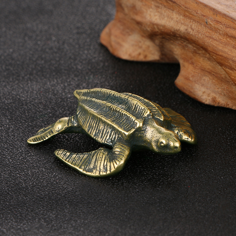 Cross-border Antique Dressed Brass Turtle Solid Copper Ornaments Desk Study Decoration Craft Collection Cross-border Antique Dressed Brass Turtle Solid Copper Ornaments Desk Study Decoration Craft Collection