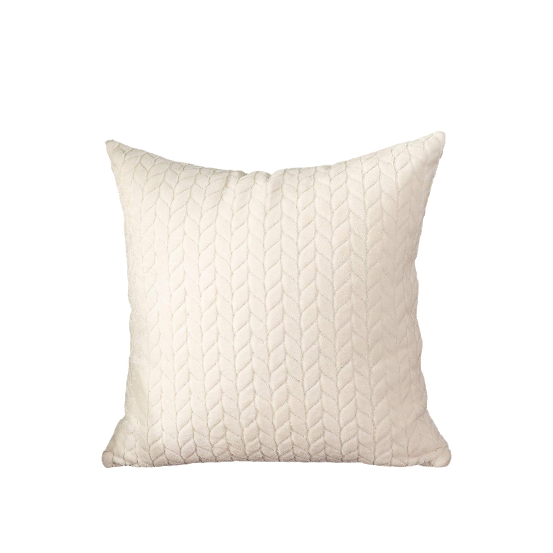 Funda de cojín de estilo europeo y americano, de punto, de color sólido, con rayas, cojín de asiento, protector de cintura, simple, desmontable.