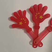 中国加油 28CM国旗发光手拍 国庆节助威道具晚会活动道具拍手批发
