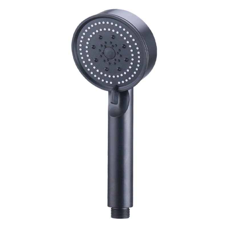 Manufacturer Wholesale Pressurized Shower Head Black Warrior Five-Speed Nozzle Handheld Spray Shower Head