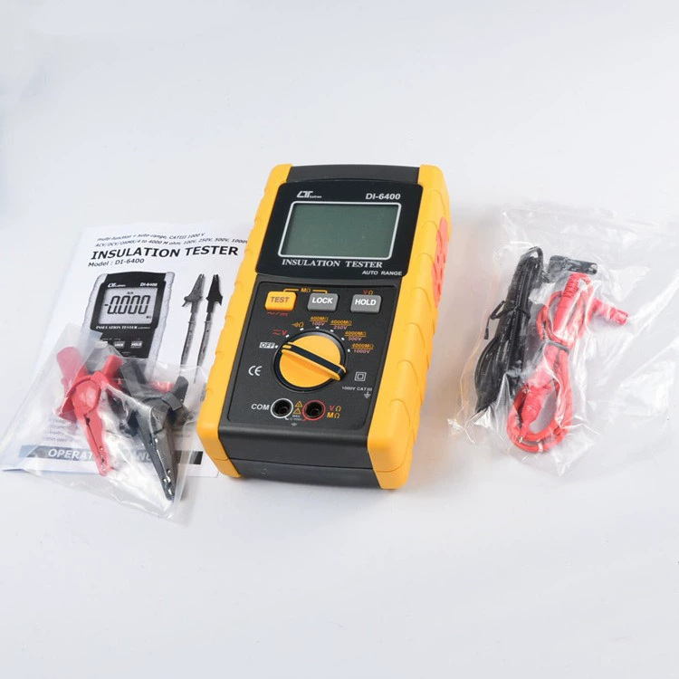 Тайвань Luchang DI-6400 тестер сопротивления изоляции DI6400 измеритель высокого сопротивления