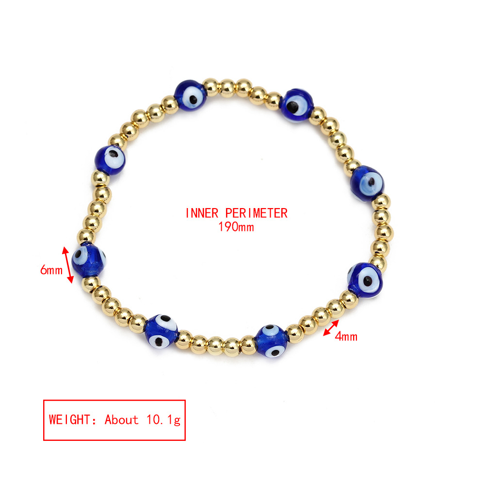 6g Weight Bracelets Classification 1 Piece Quantity Daily Occasion Copper Material Eye Pattern Unisex Gender Plating Design Fashion Style Fashion Eye Copper Plating Bracelets 1 Piece 15