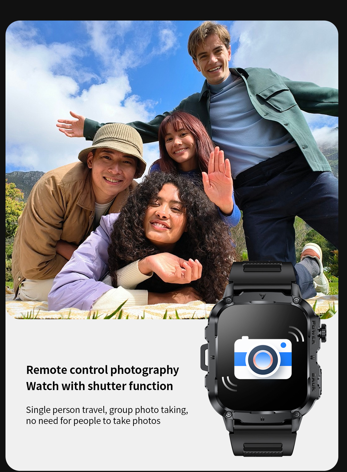 Men's Bluetooth Smartwatch With Heart Rate And Blood Oxygen Monitoring Multi Sports Watch Waterproof Fitness Tracker Touchscreen Watch_voghion.com