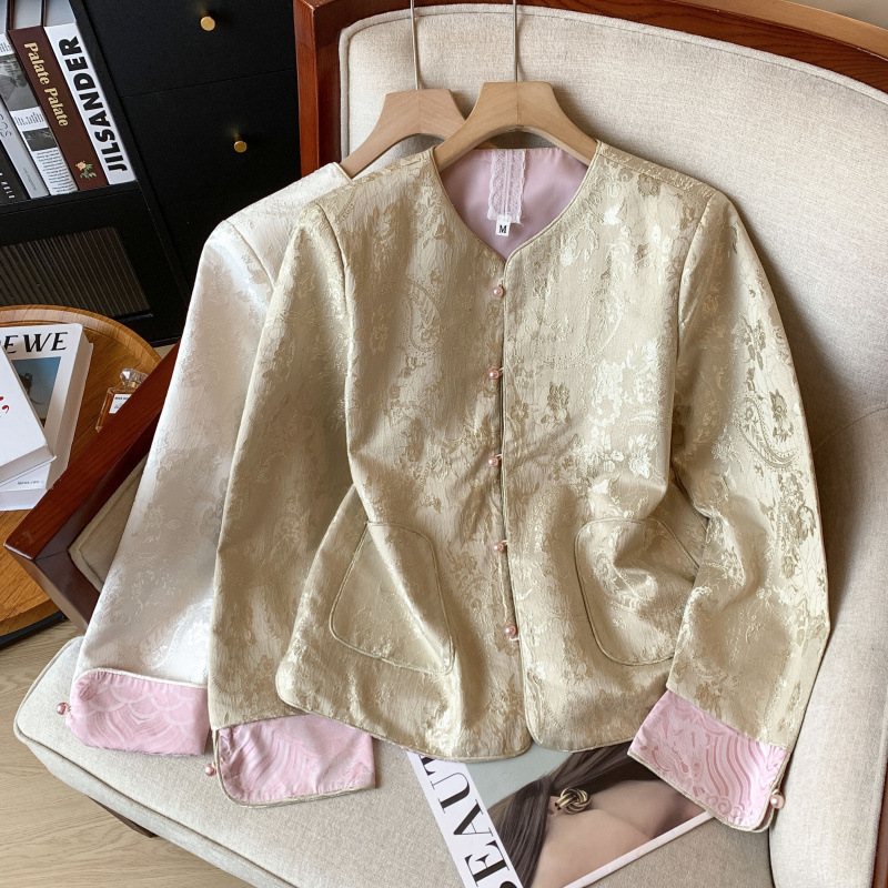 新中式国风女气质上衣外套真丝新款2025桑蚕丝小衫流行爆款衬衫