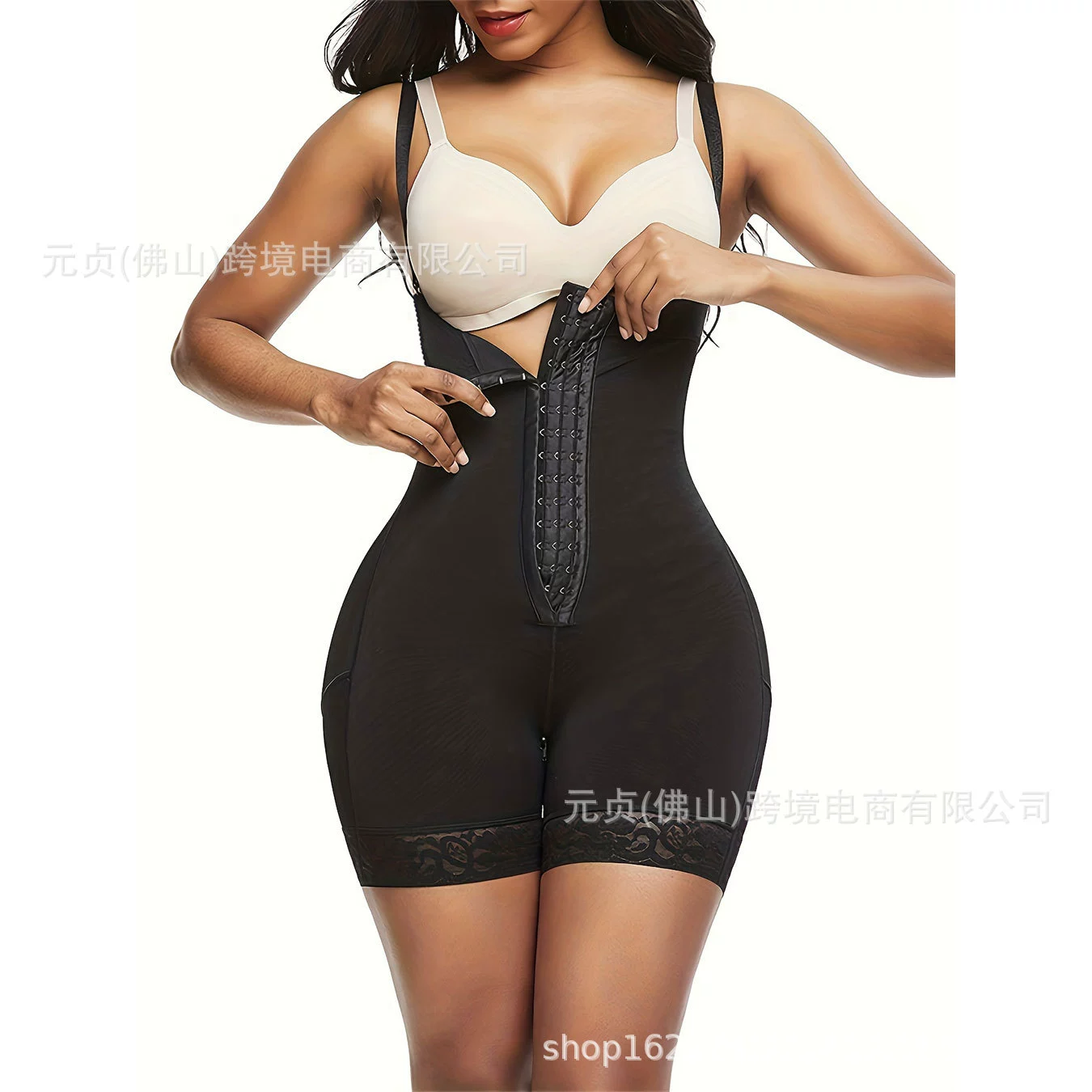 (Cross-border trading), bodysuit, shapewear with zipper, lace slimming leggings