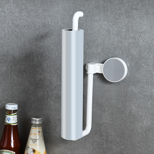 Bolan kitchen punch-free paper towel holder cabinet wall-mounted napkin storage rack plastic wrap bag rag storage roll paper rack