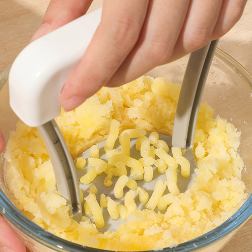 Mashed potato masher wholesale manual household plastic wavy sweet potato pumpkin mung bean paste baby food supplement tool