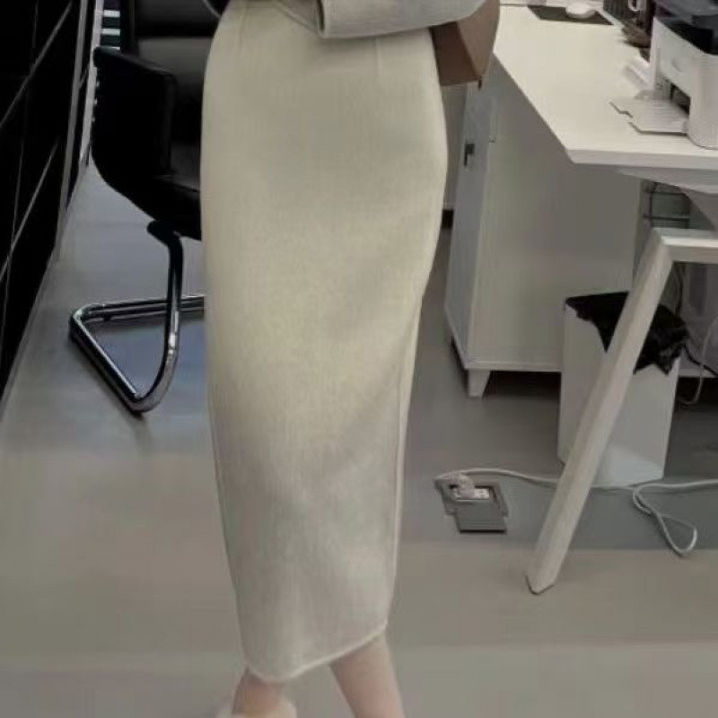 (2개) 기모 두꺼운 향기로운 스타일 세트 2024 여자 새 겨울 유지에 고급 모직 한국 드라마 재킷 투피스 세트