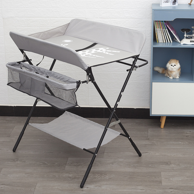 Cuna de bebé plegable multifuncional cambio de ropa de bebé cambio de pañales mesa de enfermería bebé recién nacido masaje mesa táctil